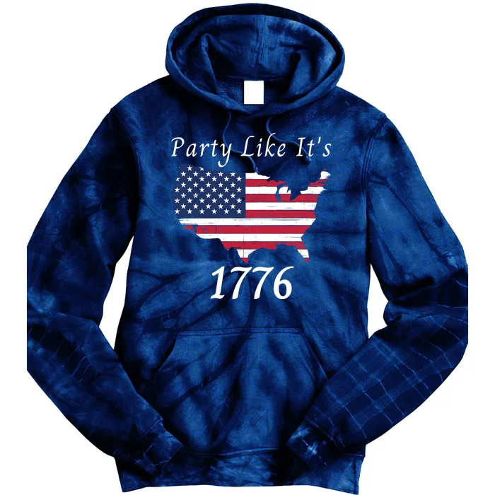 Party Like It’s 1776, American, US Flag, 4th Of July, Liberty, Freedom Tie Dye Hoodie