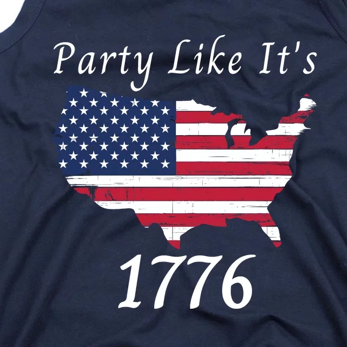 Party Like It’s 1776, American, US Flag, 4th Of July, Liberty, Freedom Tank Top