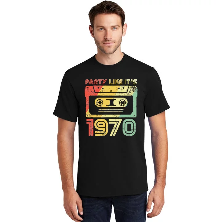 Party Like Its 1970 Retro 70s Party Outfit Costume Tall T-Shirt