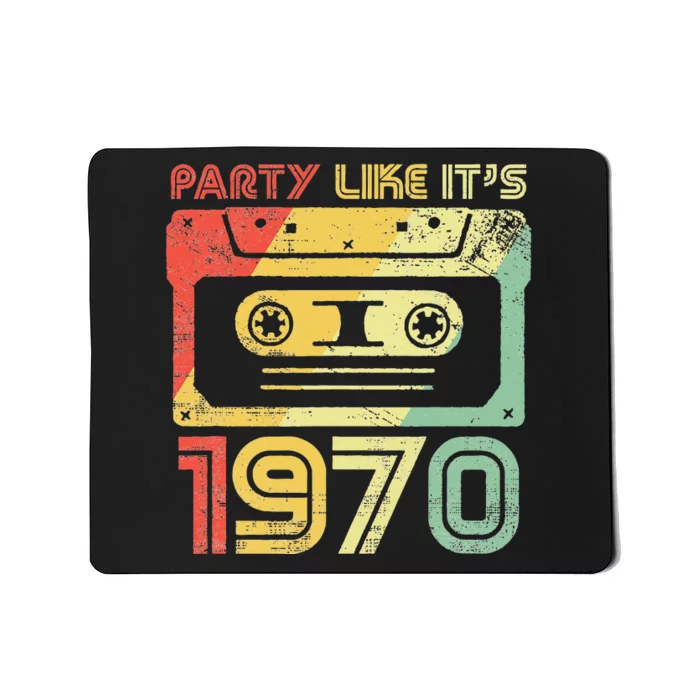 Party Like Its 1970 Retro 70s Party Outfit Costume Mousepad