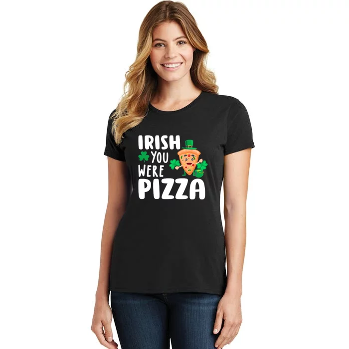 Pizza Lover Ireland Irish Proud St Patrick Day Women's T-Shirt