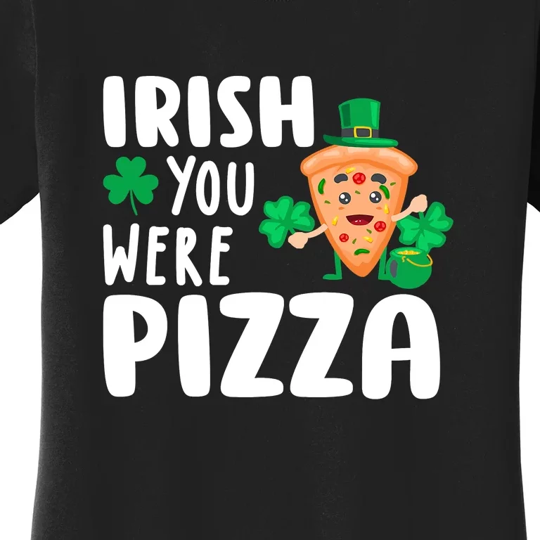 Pizza Lover Ireland Irish Proud St Patrick Day Women's T-Shirt