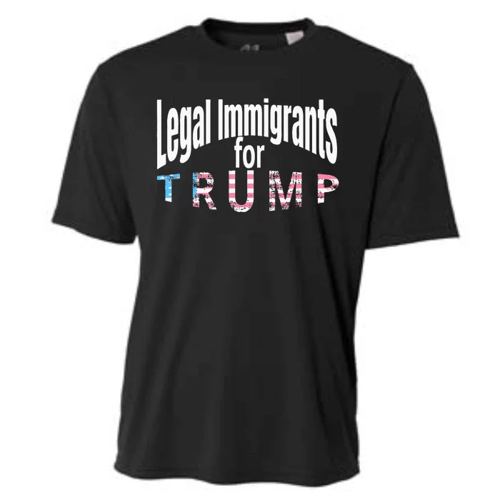 Patriotic Legal Immigrant Support Trump 2024 Cooling Performance Crew T-Shirt