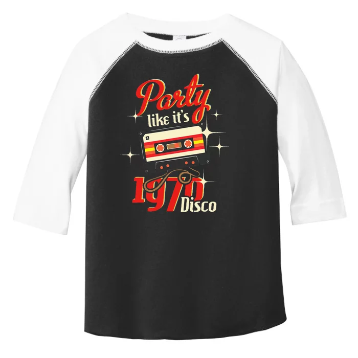 Party Like Its 1970 Disco 1970s Funky Party 70s Groove Toddler Fine Jersey T-Shirt