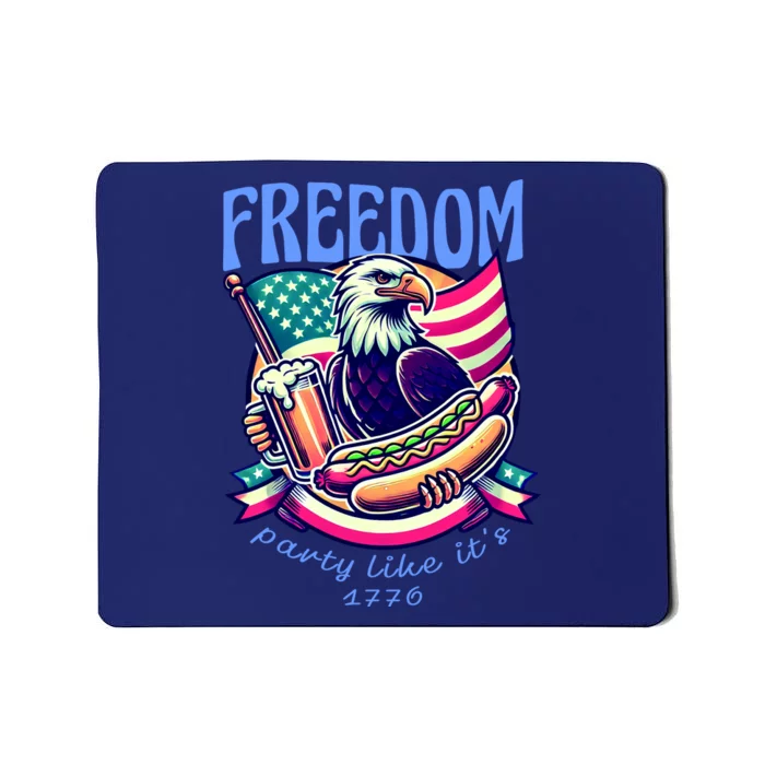 Party Like Its 1776 Patriotic Eagle Mousepad