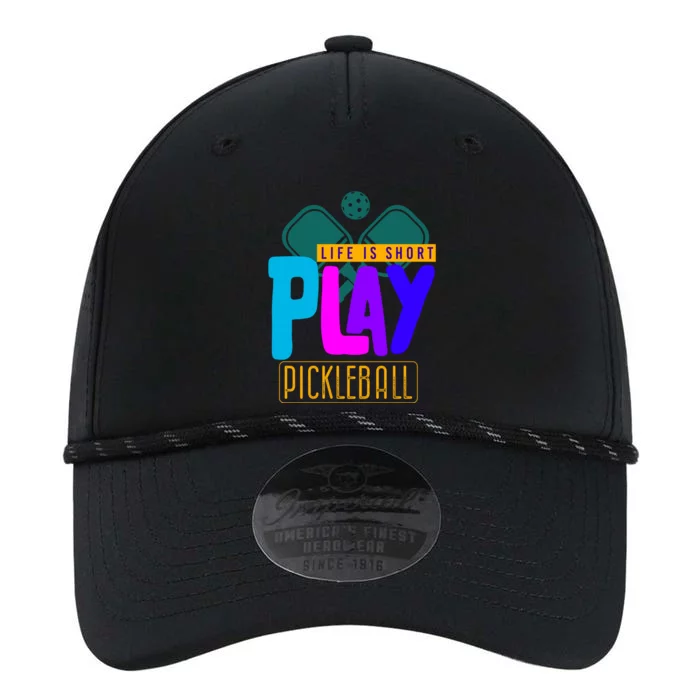 Pickleball Life Is Short Play Pickle Ball Gift Performance The Dyno Cap