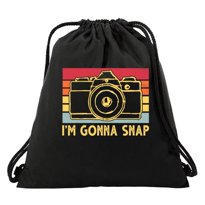 Photography Lover I'm Gonna Snap Funny Photographer Drawstring Bag