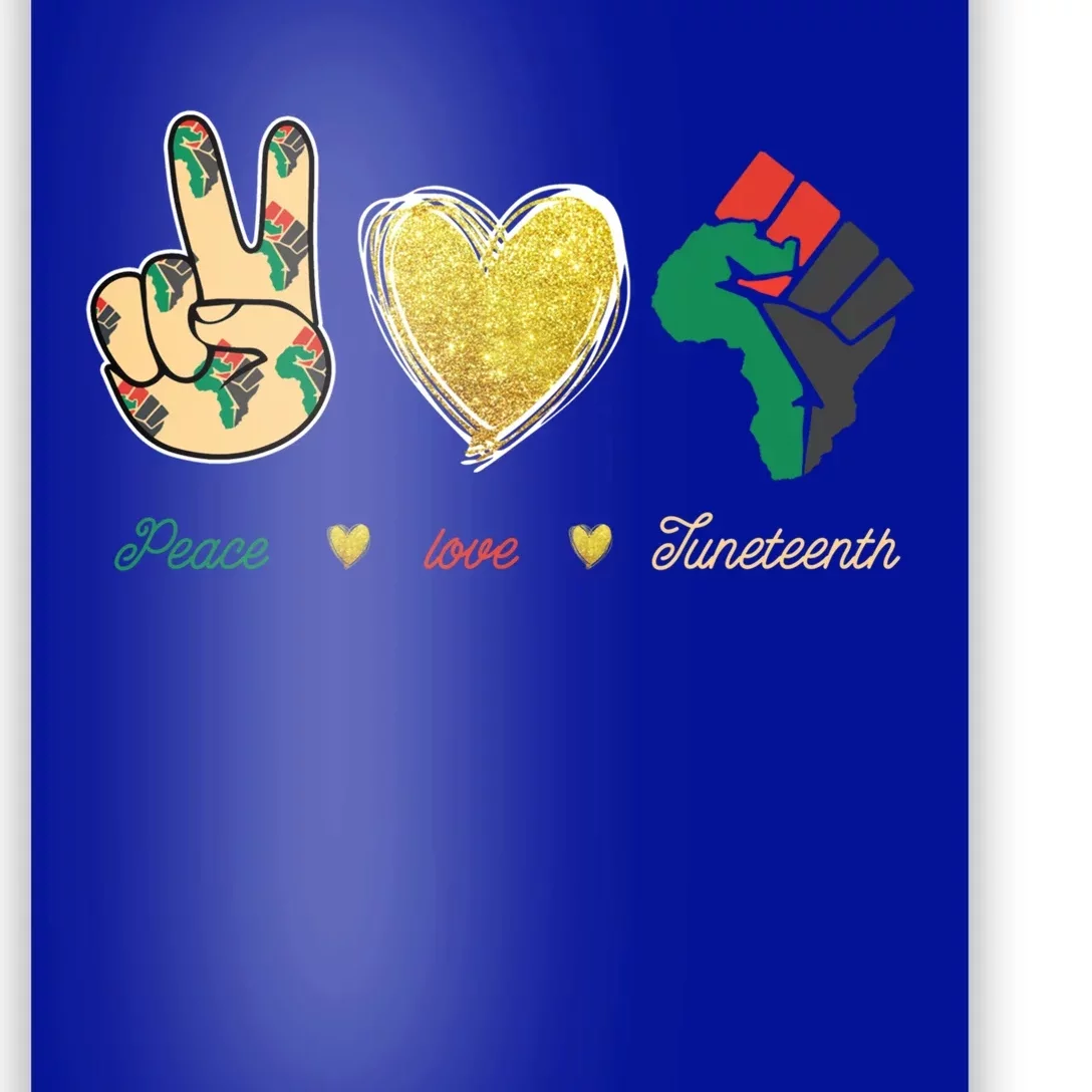 Peace Love Juneteenth Outfit Cool Gift Poster