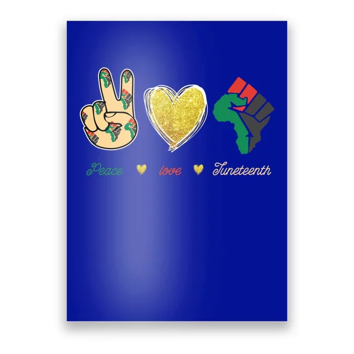 Peace Love Juneteenth Outfit Cool Gift Poster