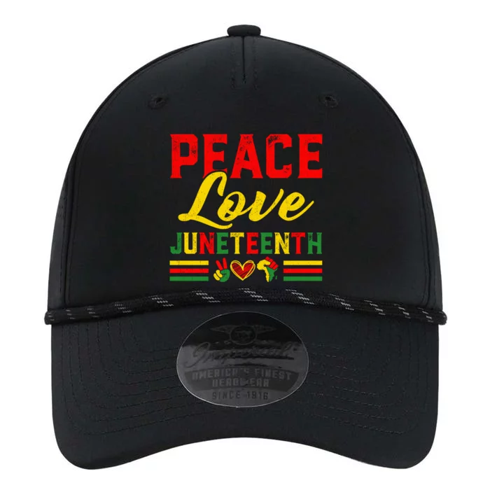 Peace Love Juneteenth Proud Black History Blm Freegiftish Gift Performance The Dyno Cap