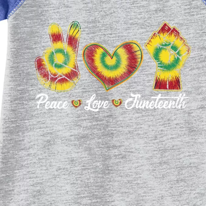 Peace Love Juneteenth 1865 Juneteenth African Gift Infant Baby Jersey Bodysuit