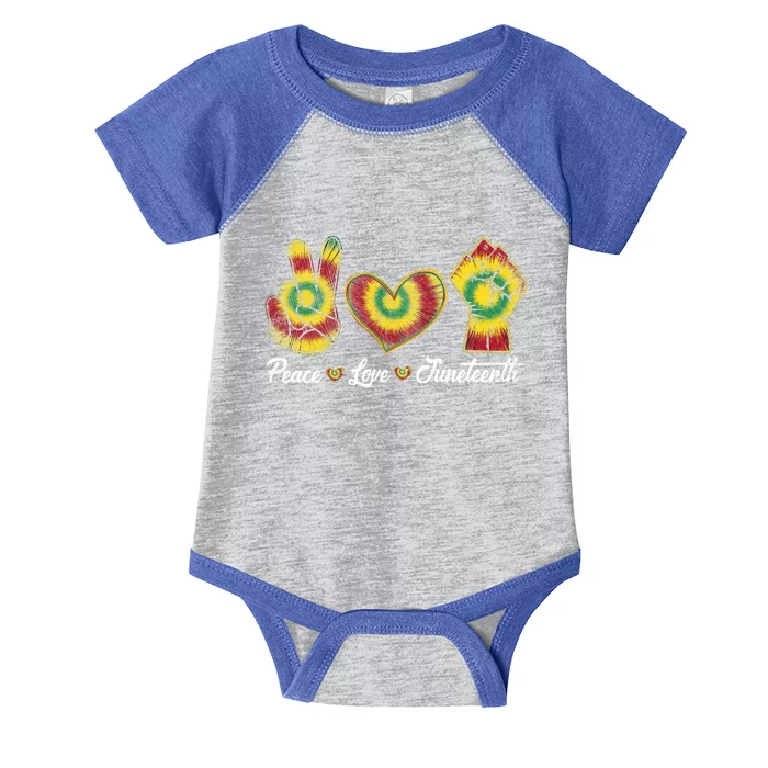 Peace Love Juneteenth 1865 Juneteenth African Gift Infant Baby Jersey Bodysuit