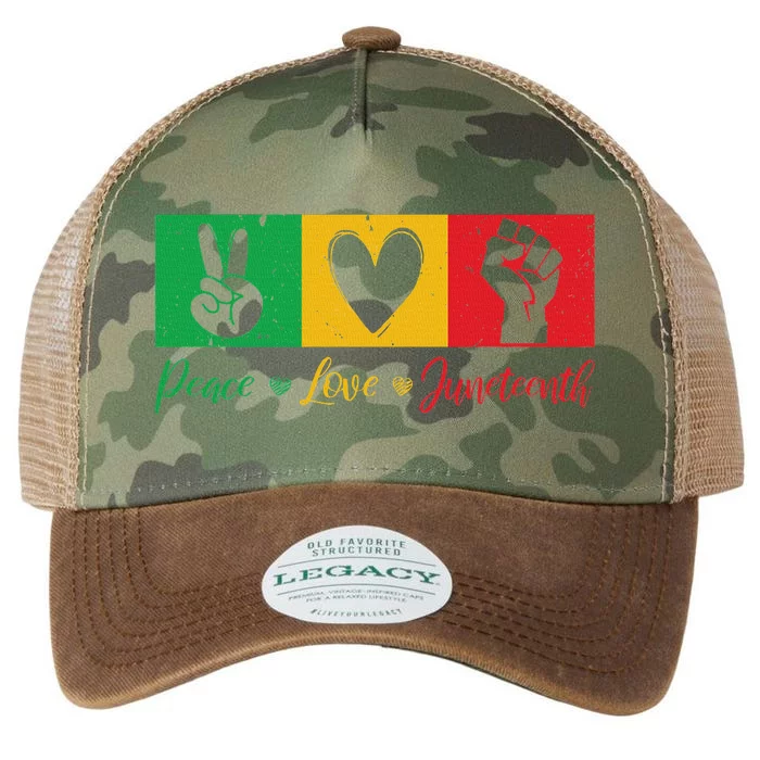 Peace Love Juneteenth Black Freedom Design Legacy Tie Dye Trucker Hat