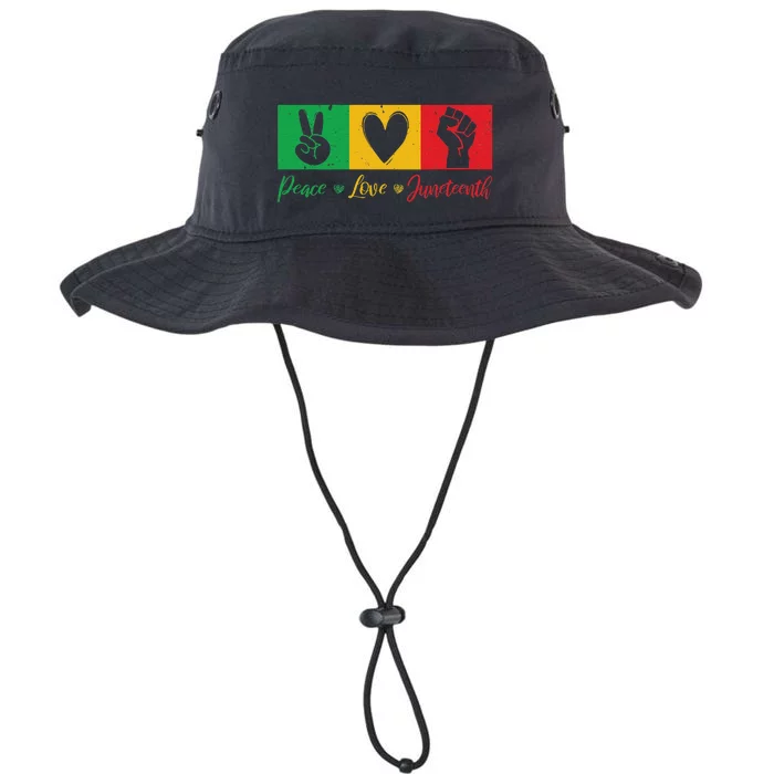 Peace Love Juneteenth Black Freedom Design Legacy Cool Fit Booney Bucket Hat