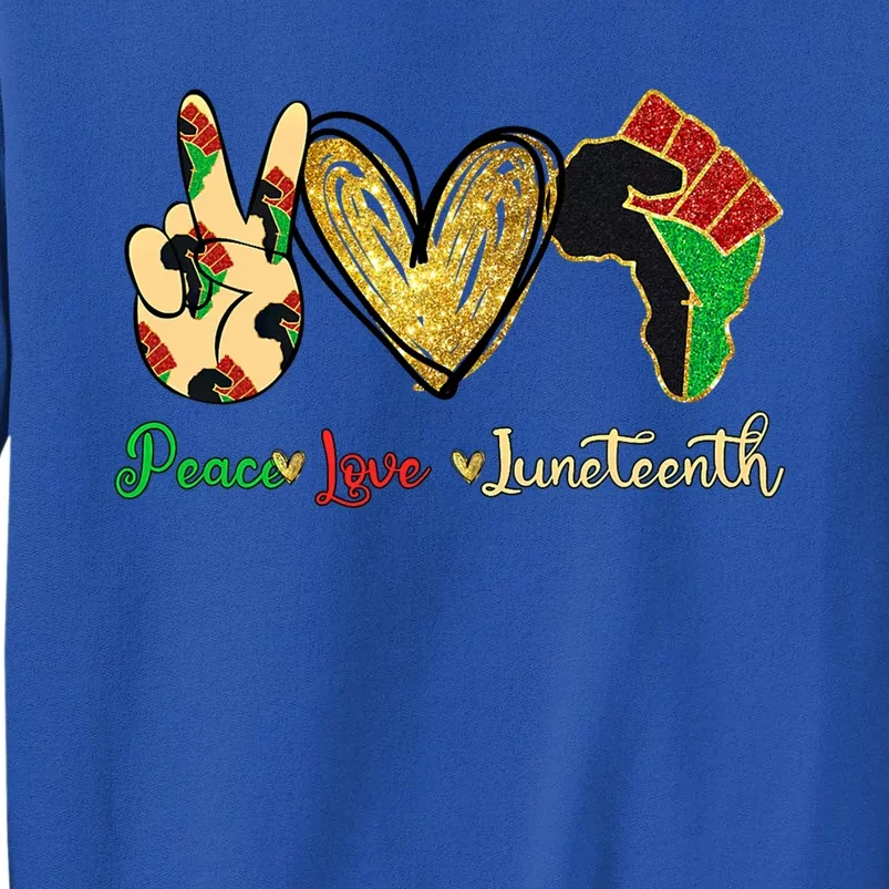 Peace Love Juneteenth Gift Sweatshirt