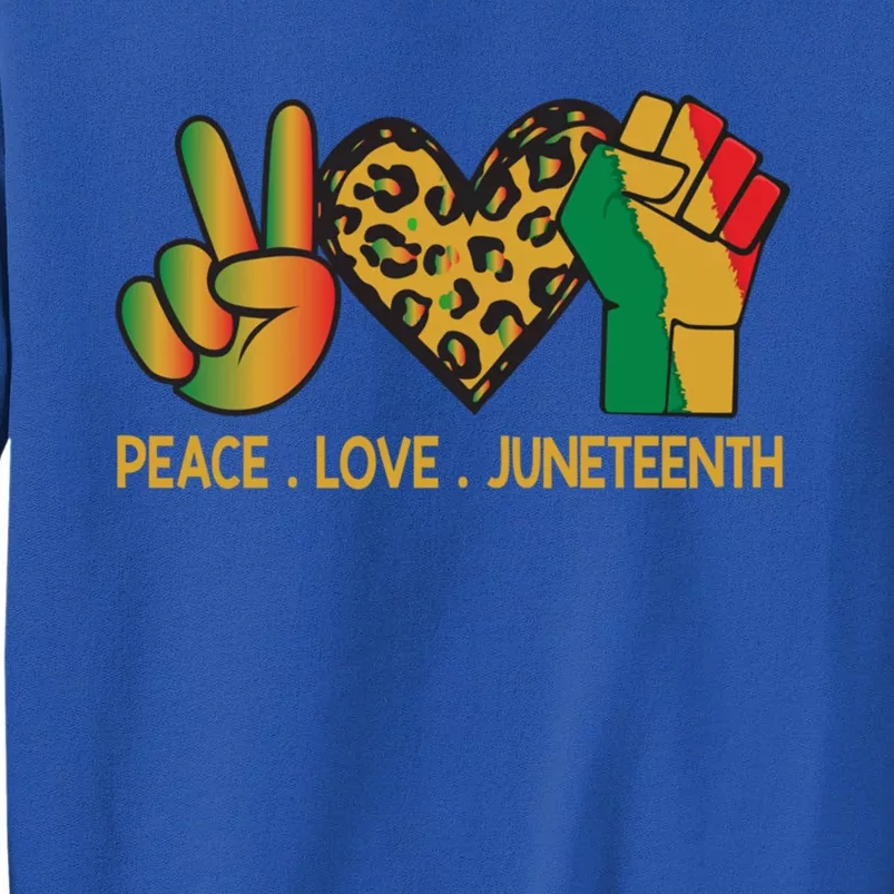 Peace Love Junenth June 19th 1865 Junenth Freedom Day Great Gift Sweatshirt