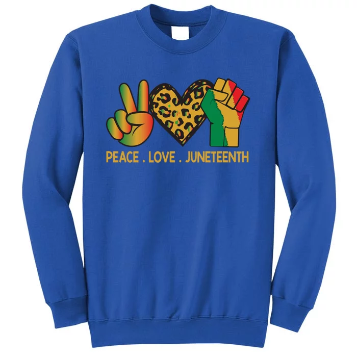 Peace Love Junenth June 19th 1865 Junenth Freedom Day Great Gift Sweatshirt