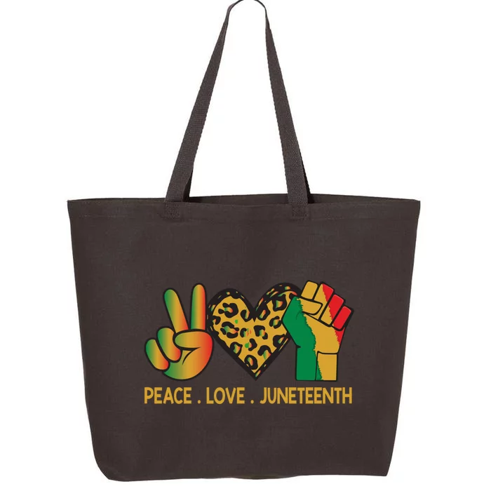 Peace Love Junenth June 19th 1865 Junenth Freedom Day Great Gift 25L Jumbo Tote