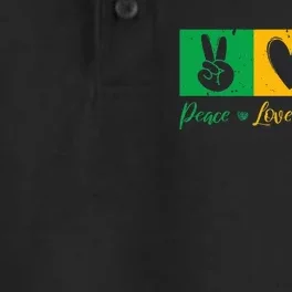 Peace Love Juneteenth Women For Black Freedom Dry Zone Grid Performance Polo