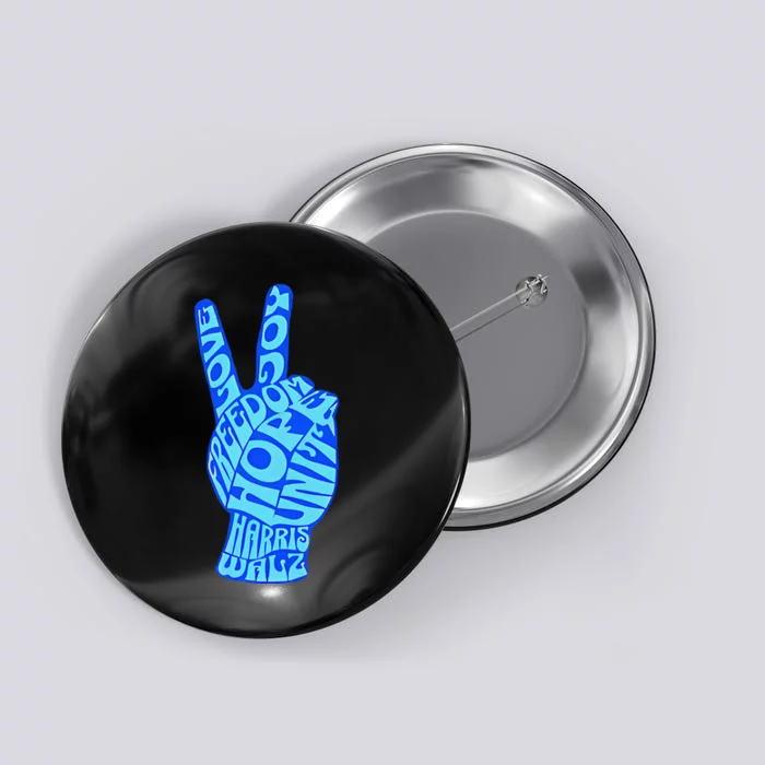 Peace Love Joy Freedom Unity Hope Harris Walz Election 2024 Gift Button