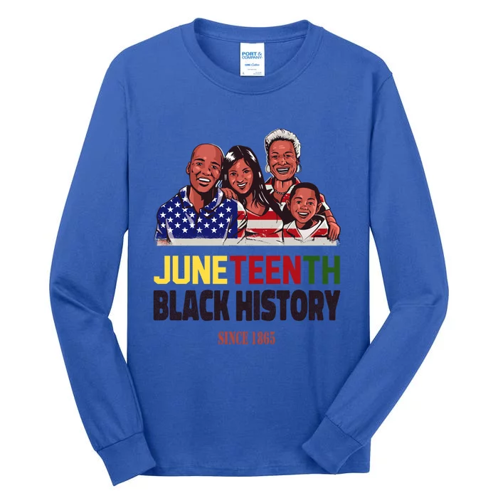 Peace Love Juneteenth Black History Family Pride Freedom Gift Tall Long Sleeve T-Shirt