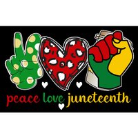 Peace Love Juneteenth Celebration Artwork Bumper Sticker