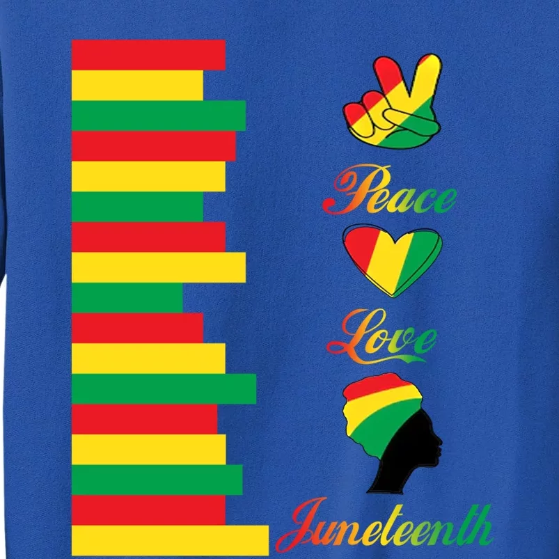 Peace Love Juneteenth Black Pride Freedom Independence Day Gift Sweatshirt