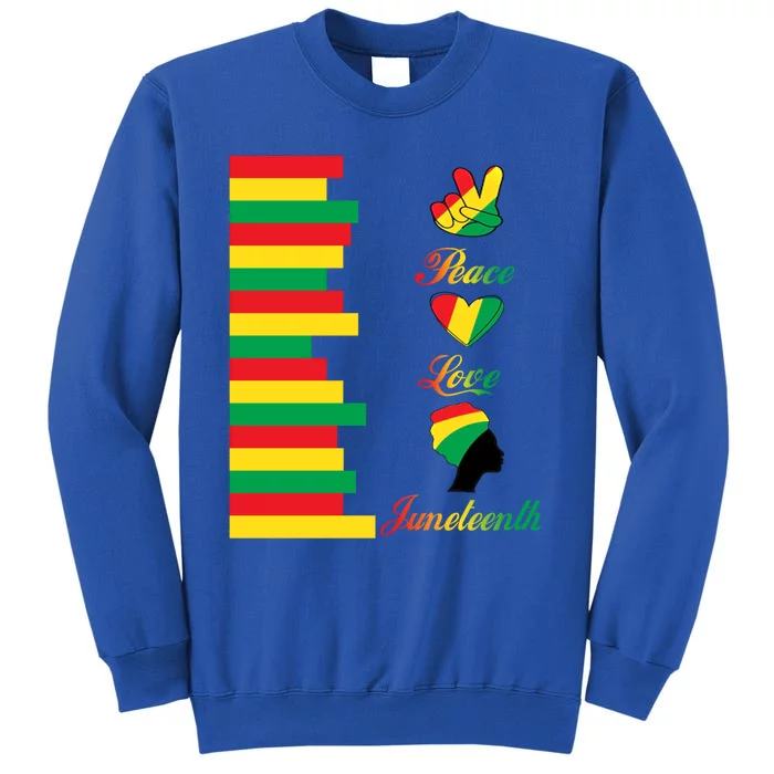 Peace Love Juneteenth Black Pride Freedom Independence Day Gift Sweatshirt