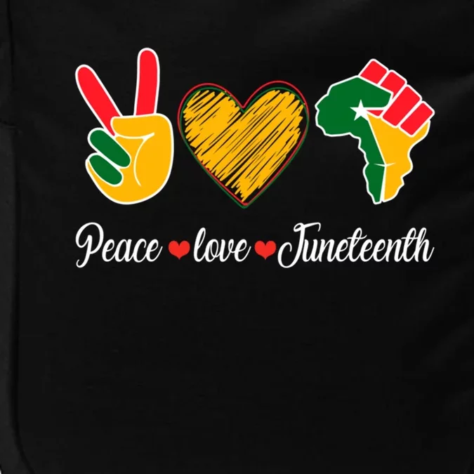 Peace Love Juneteenth Freedom Black History Month African Great Gift Impact Tech Backpack