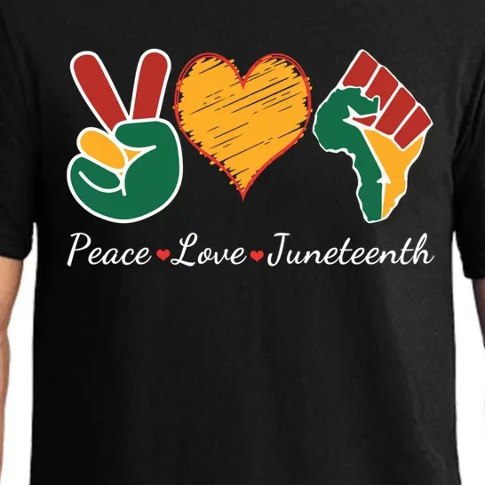 Peace Love Juneteenth Independence Black History Blm African Gift Pajama Set