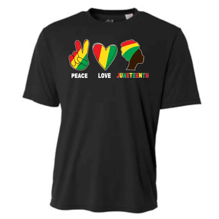 Peace Love Juneteenth Cooling Performance Crew T-Shirt