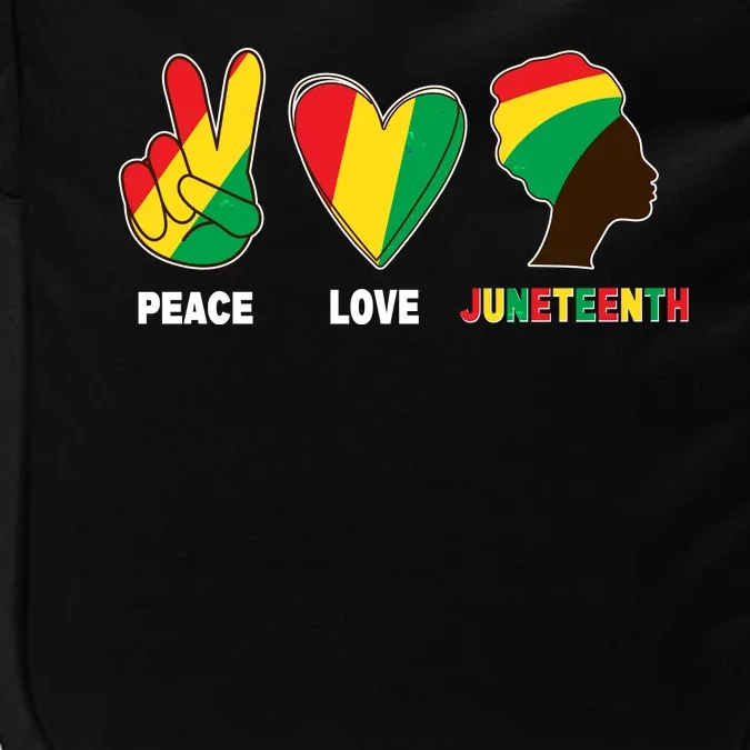 Peace Love Juneteenth Impact Tech Backpack