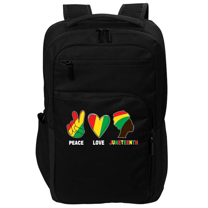 Peace Love Juneteenth Impact Tech Backpack