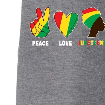 Peace Love Juneteenth Doggie 3-End Fleece Hoodie