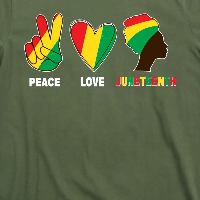 Peace Love Juneteenth T-Shirt