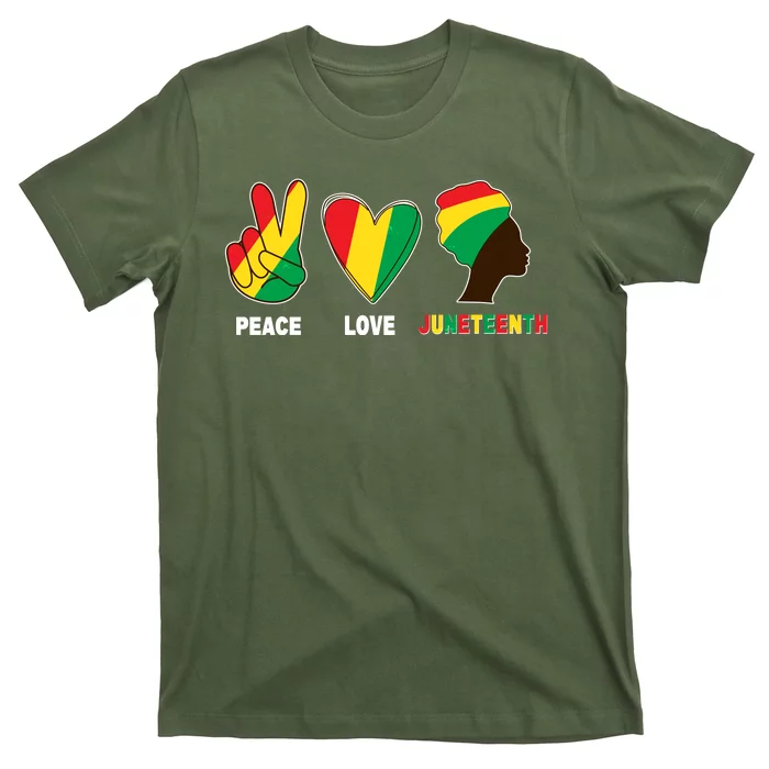 Peace Love Juneteenth T-Shirt