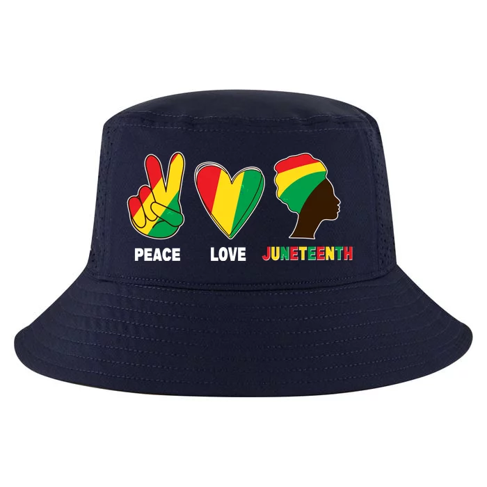 Peace Love Juneteenth Cool Comfort Performance Bucket Hat