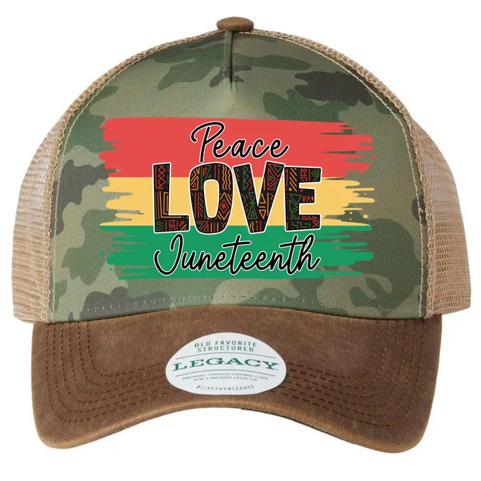 Peace Love Junenth 1865 Gift Legacy Tie Dye Trucker Hat