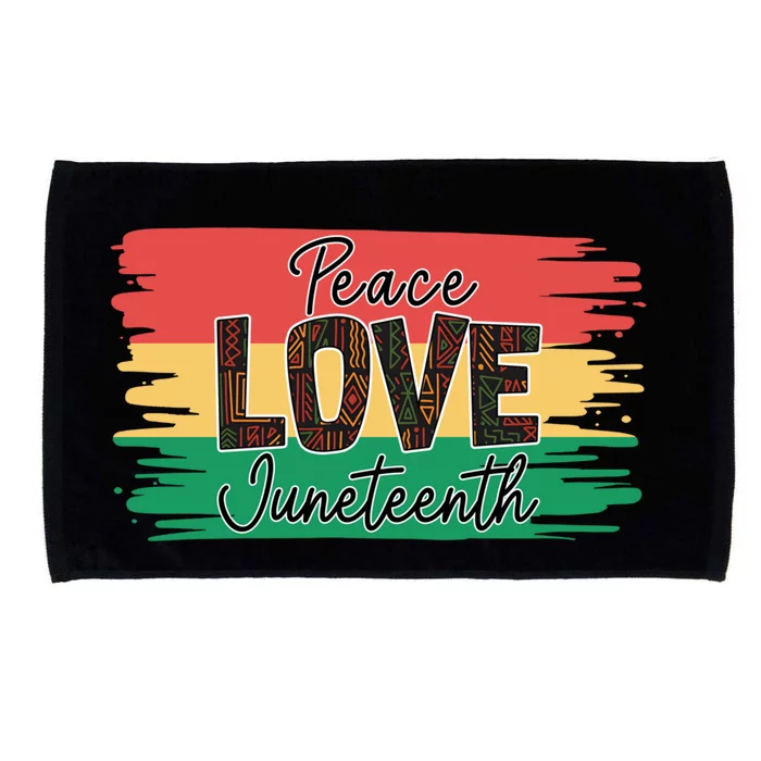 Peace Love Junenth 1865 Gift Microfiber Hand Towel