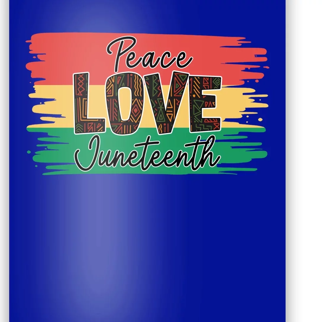 Peace Love Junenth 1865 Gift Poster