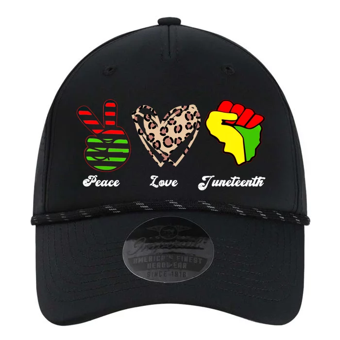 Peace Love Juneteenth Gift Performance The Dyno Cap