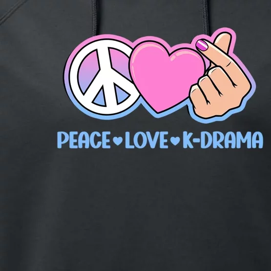 Peace Love Kdrama Korean Drama Lover Performance Fleece Hoodie