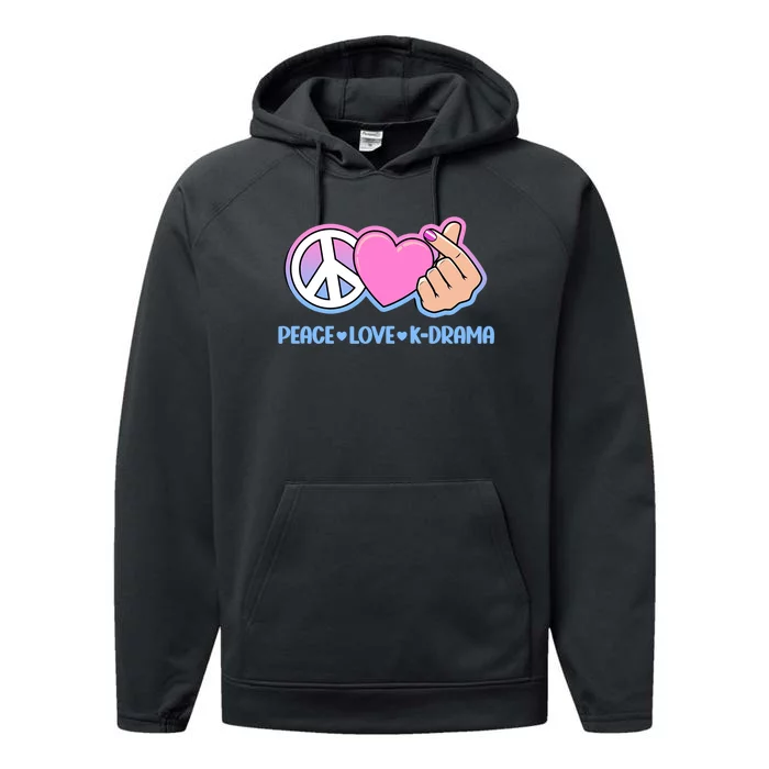 Peace Love Kdrama Korean Drama Lover Performance Fleece Hoodie