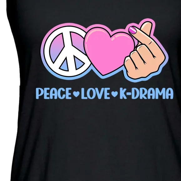 Peace Love Kdrama Korean Drama Lover Ladies Essential Flowy Tank