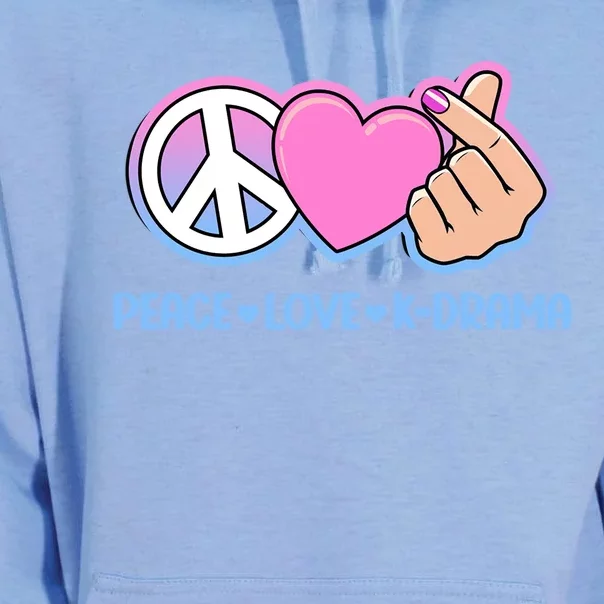 Peace Love Kdrama Korean Drama Lover Unisex Surf Hoodie