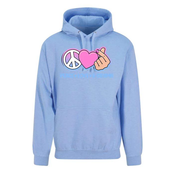 Peace Love Kdrama Korean Drama Lover Unisex Surf Hoodie