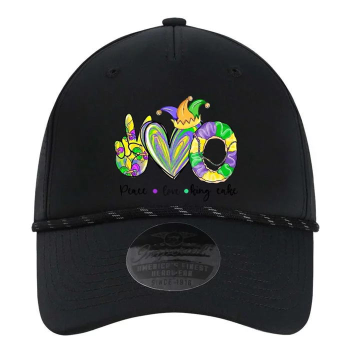 Peace Love King Cake Mardi Gras Gift Performance The Dyno Cap