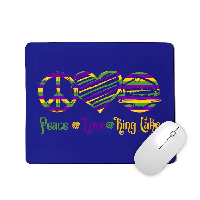 Peace Love King Cake Gift Mousepad