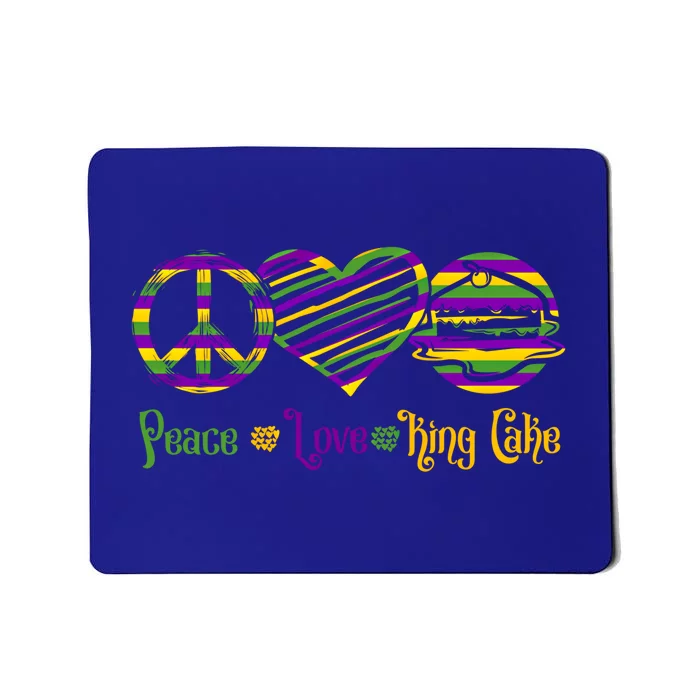 Peace Love King Cake Gift Mousepad