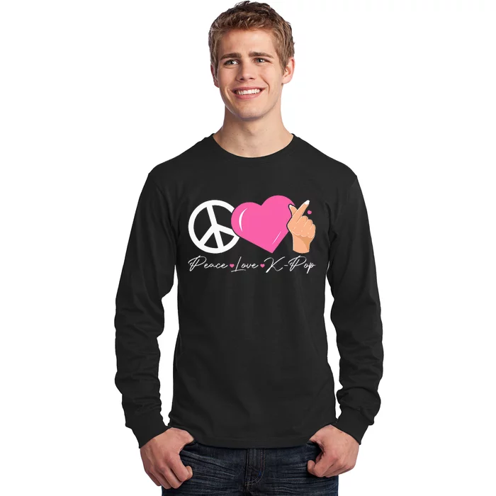 Peace Love Kpop Cute Kpop Music Anime Lover Long Sleeve Shirt